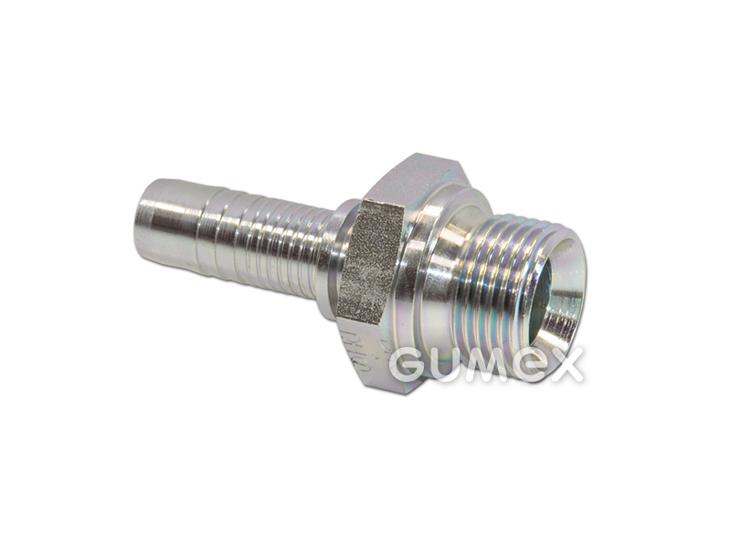 Endstück AGR, DN6, Außengewinde BSPP 1/8", Dichtung am Konus 60°, Stahl, 
